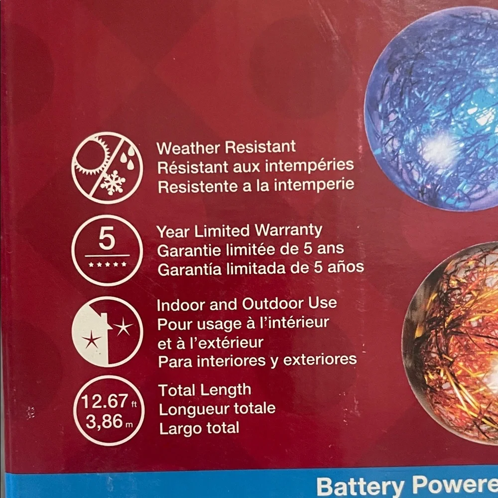 Multicolored Globe Lights with Timer